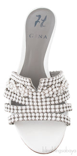 Galaxy White Heeled Sandals