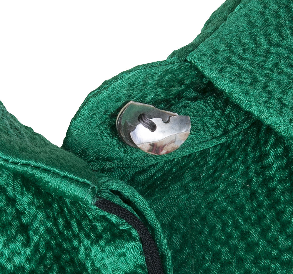 Green Cut-out Back Long Sleeve Shirt
