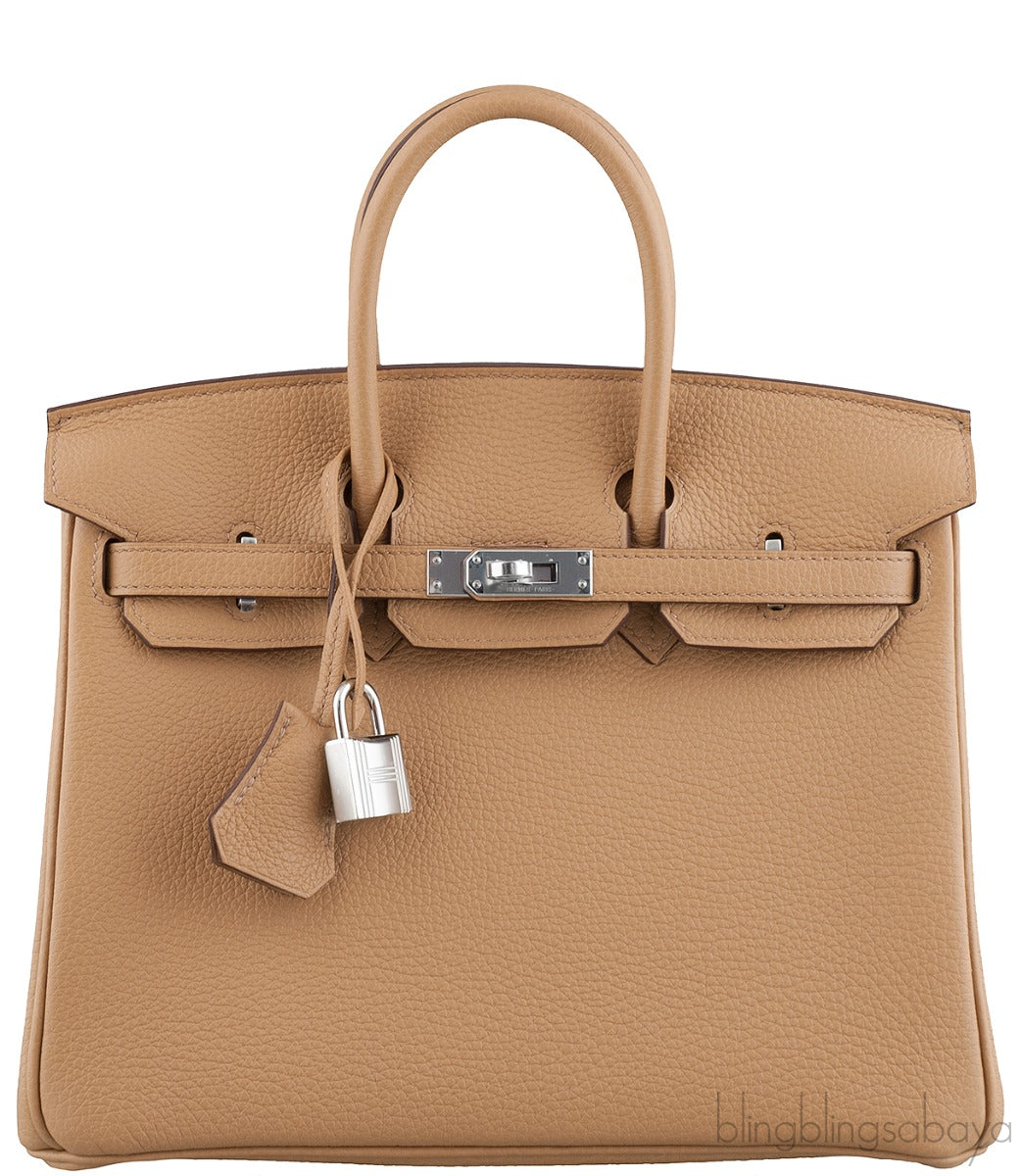 Birkin 25 Veau Togo Biscuit PHW