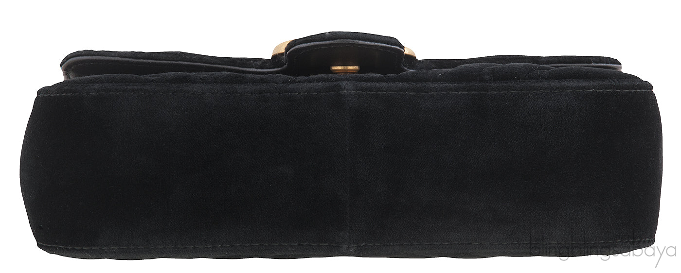 Black Marmont Velvet Mini Bag