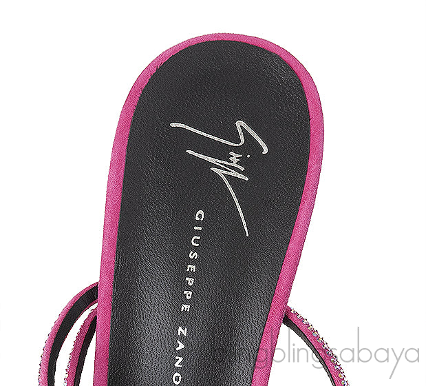Pink Julianne Crystal Embellished Sandals