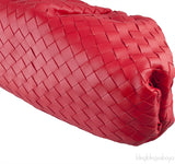 The Pouch Red Woven Clutch