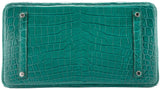 Birkin 35 Malachite Matte Crocodile