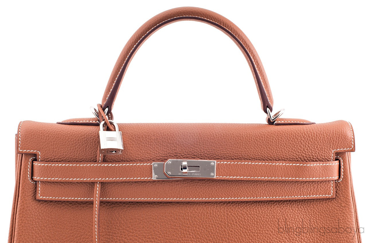 Kelly 35 Gold Togo