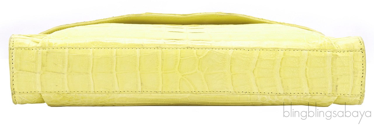 Crocodile Envelope Clutch