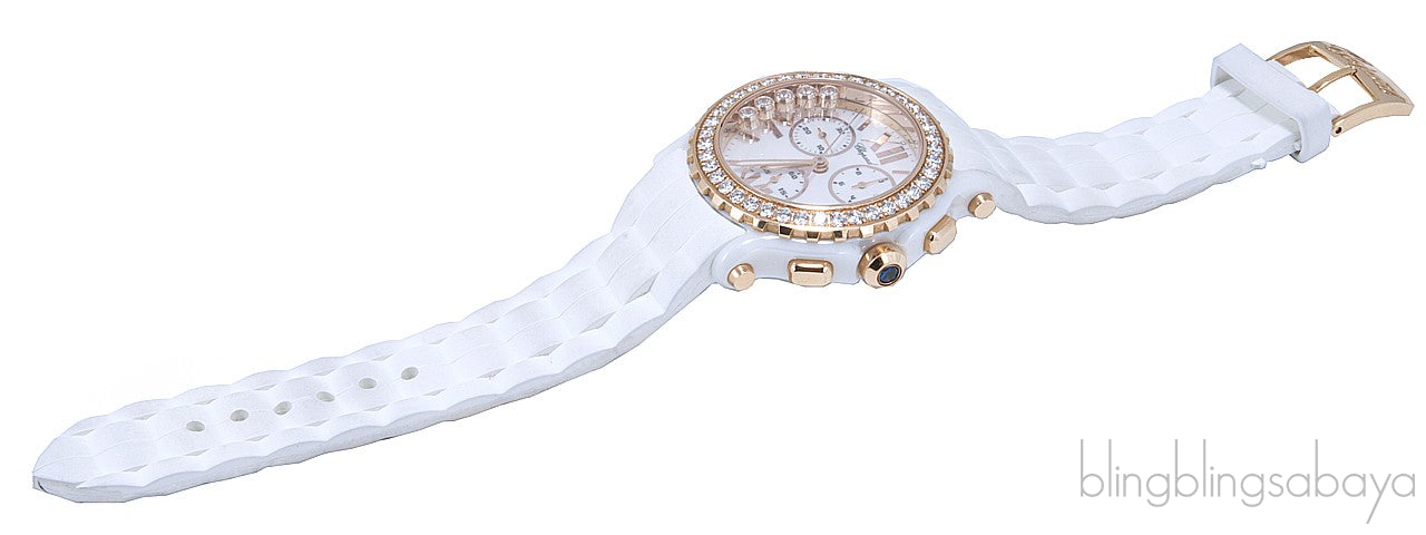 Happy Sport Pink Gold White Diamond