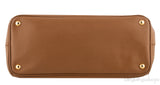 Gold Saffiano Double Zip Tote