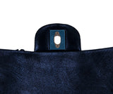 Suede Fringe & Chains Flap Bag