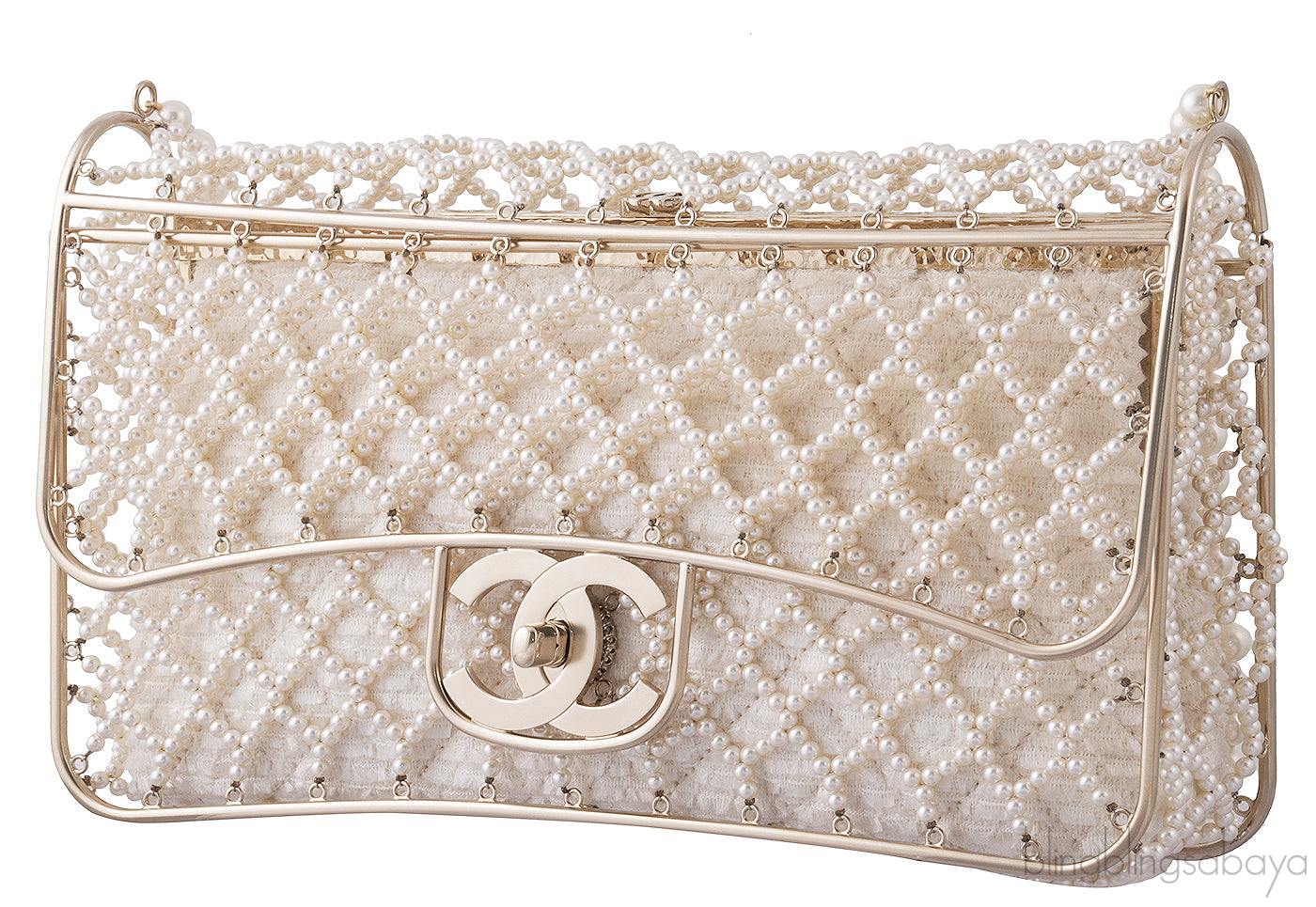 Cage Pearl Classic Flap Bag