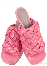 Bottega Veneta The Board Platform Pink Mule