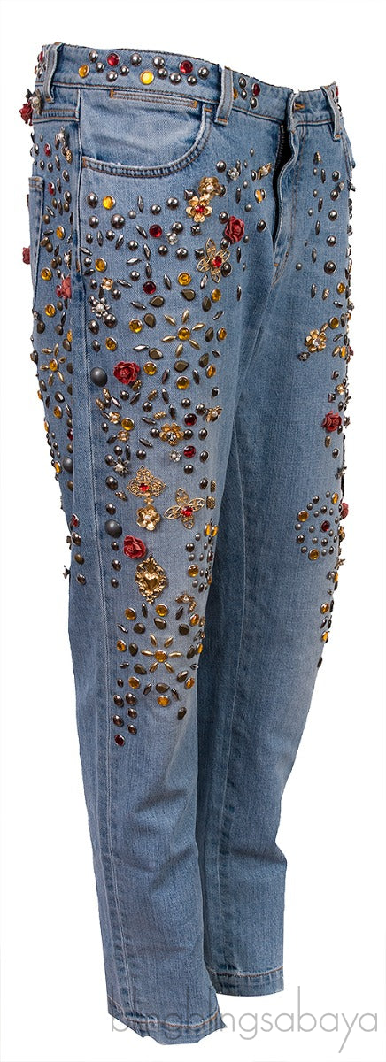Studded Blue Jeans