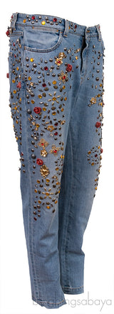 Studded Blue Jeans