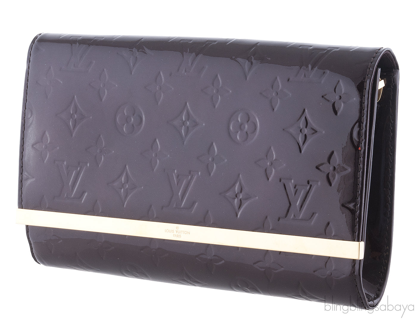 Ana Vernis Monogram Chain Clutch