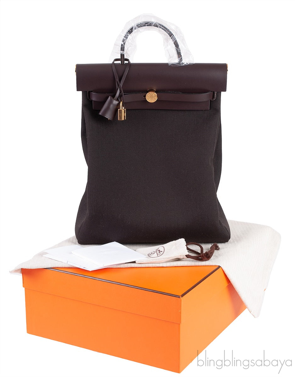 Herbag A Dos Zip Military Toile Retourne Backpack