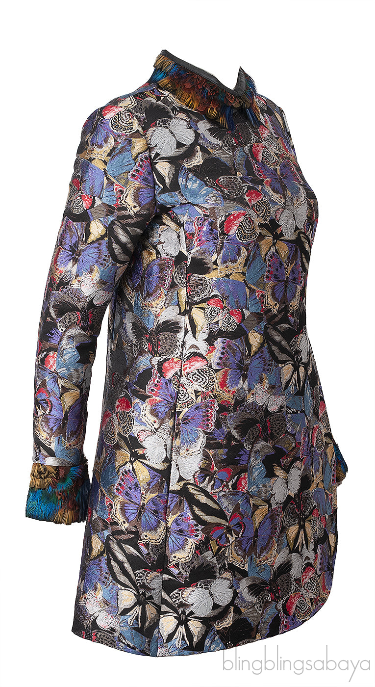 Valentino Butterfly Print Bambolina Dress