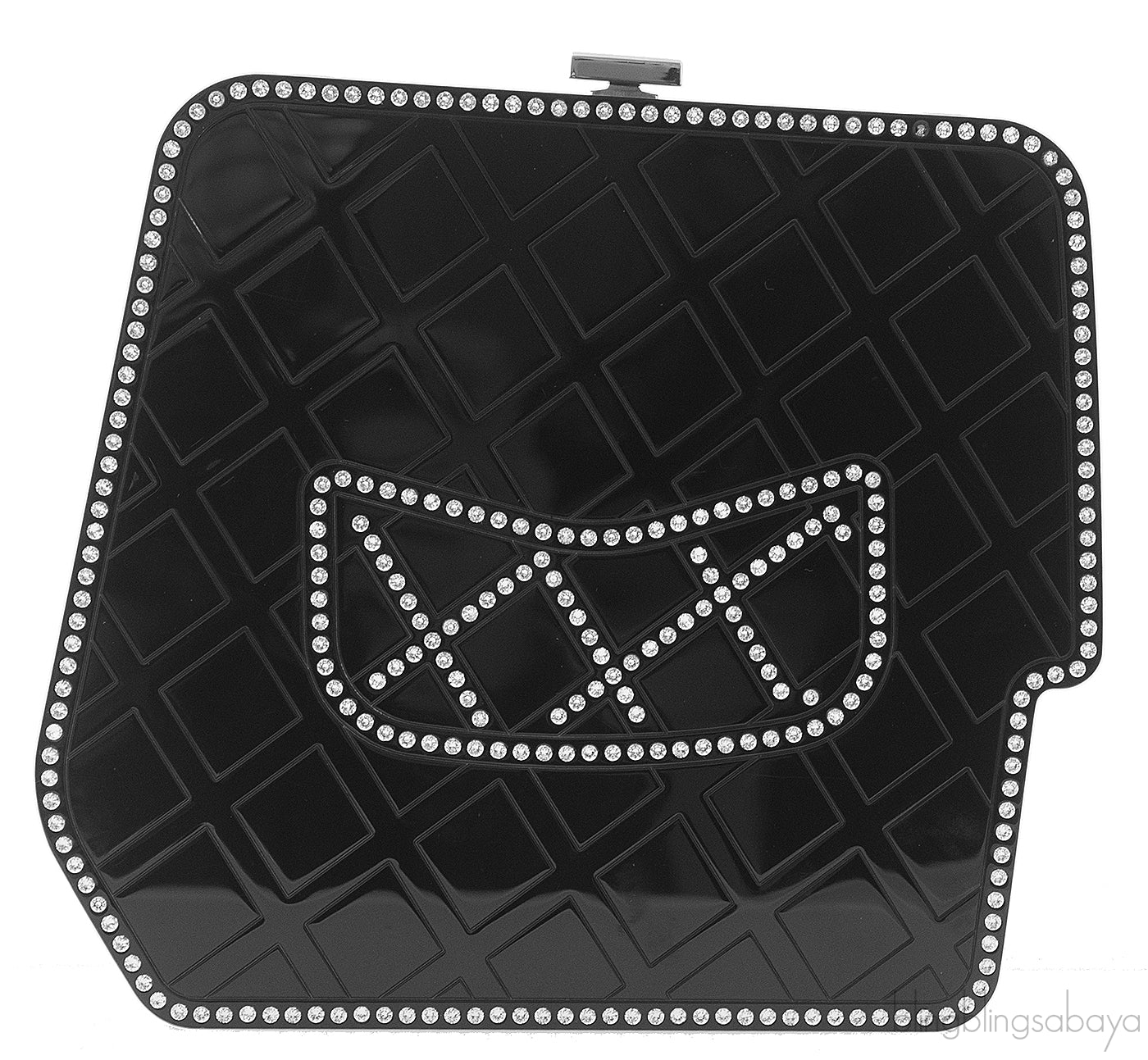 Pearl Quilted Evening Bag W/ Chain