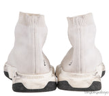 White Speed Stretch-knit High Top Kids Sneakers