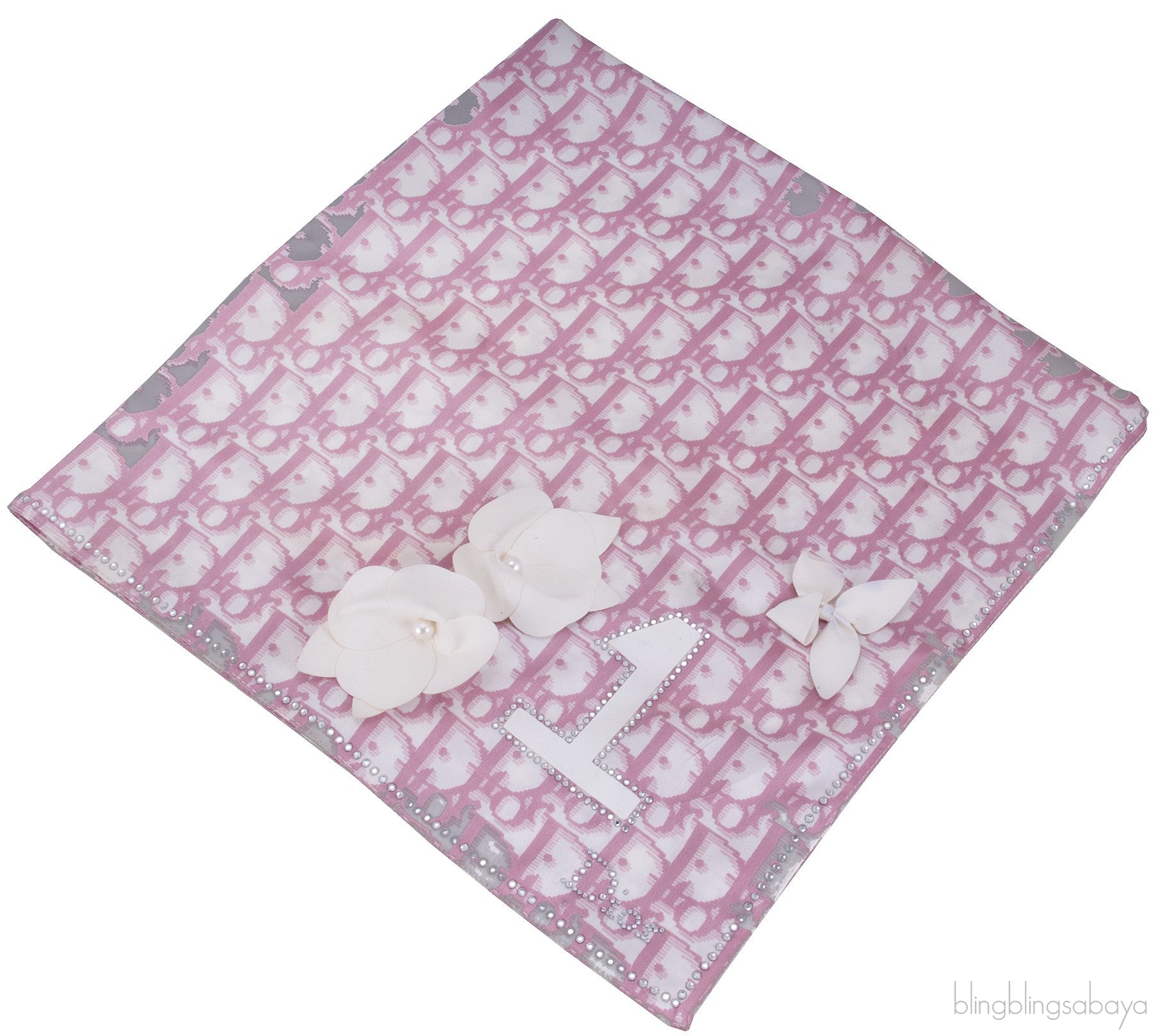 Pink Girly Silk Scarf