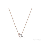 Finesse Pink Gold Diamond Pendant Necklace