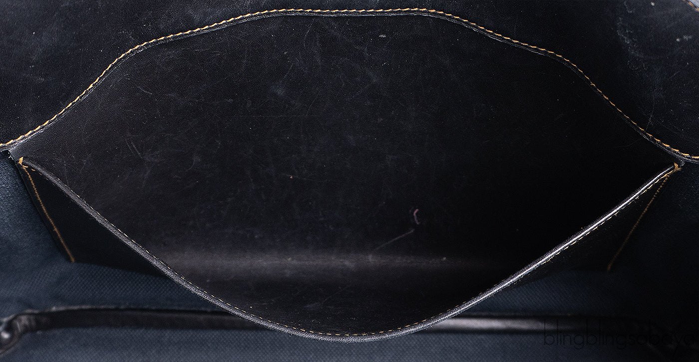 Hermès Birkin 35 Ghillies Noir Veau Evercolor Denim Fonce