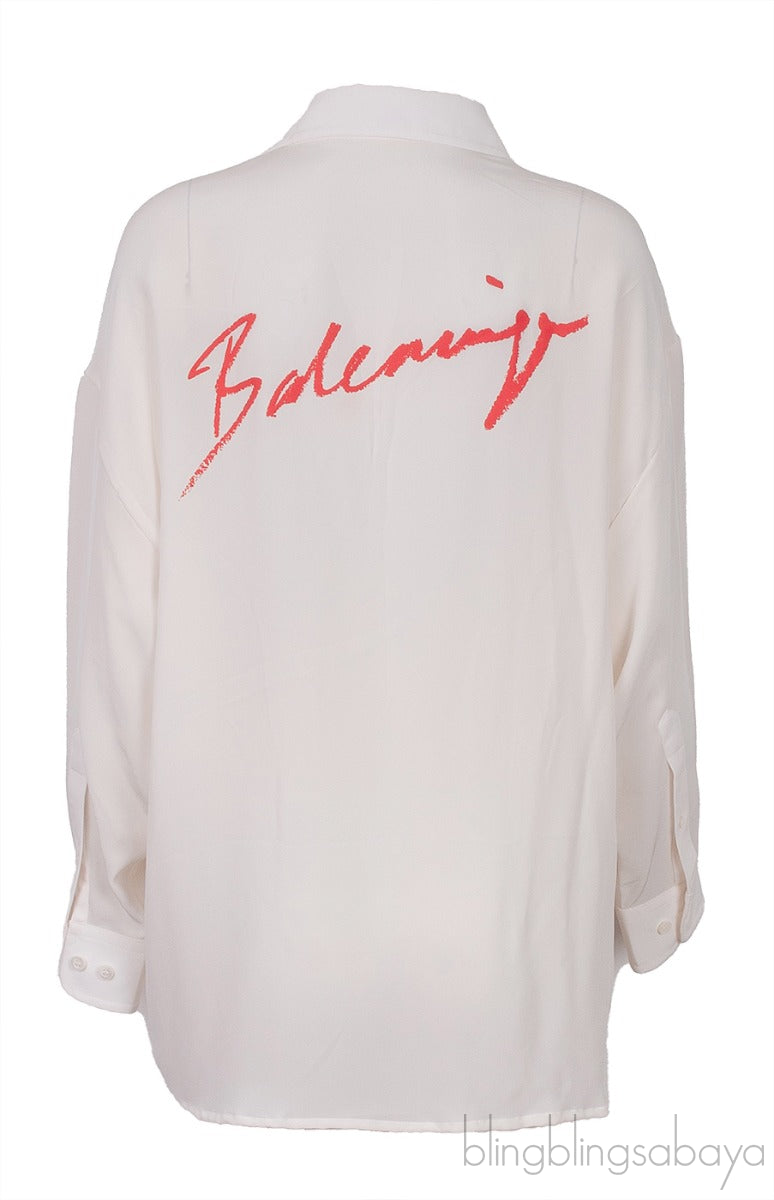 Off- White Logo Back Print Shirt