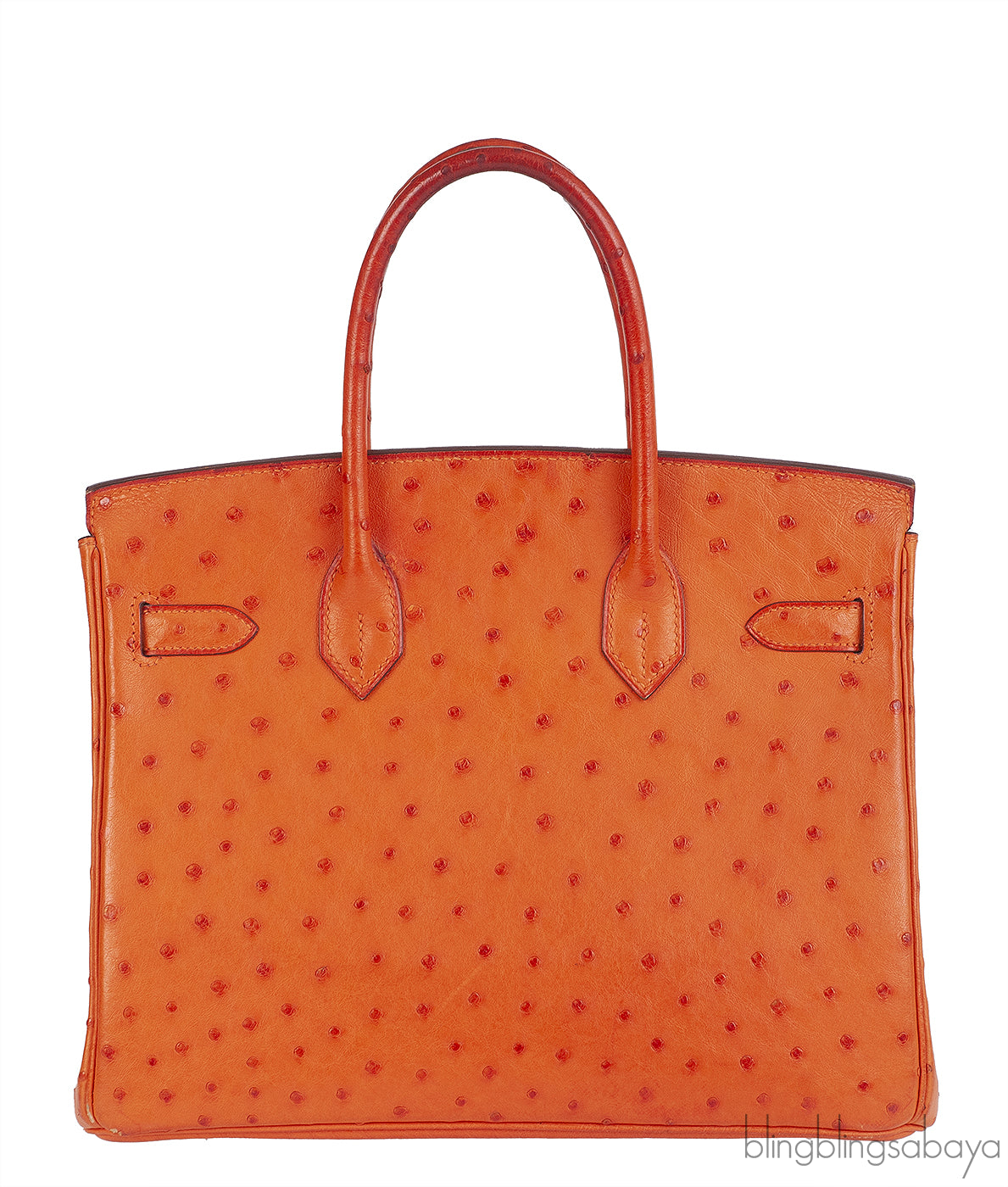 Hermes Birkin 30 Orange Ostrich PHW