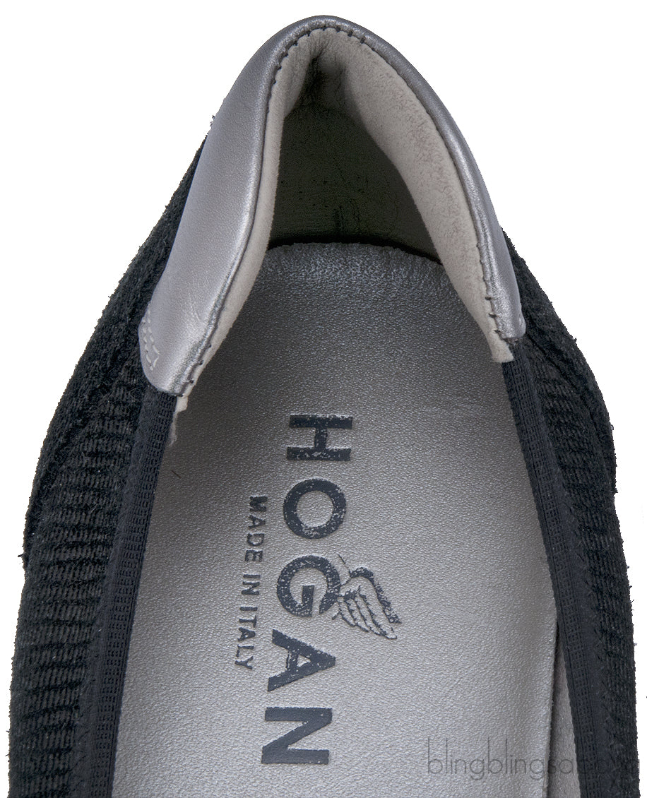 Silver Cap Toe Ballet Flat