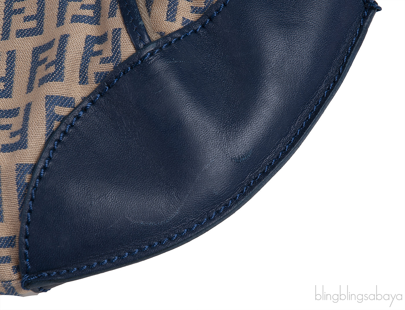 Fendi Blue FF Printed Canvas Hobo