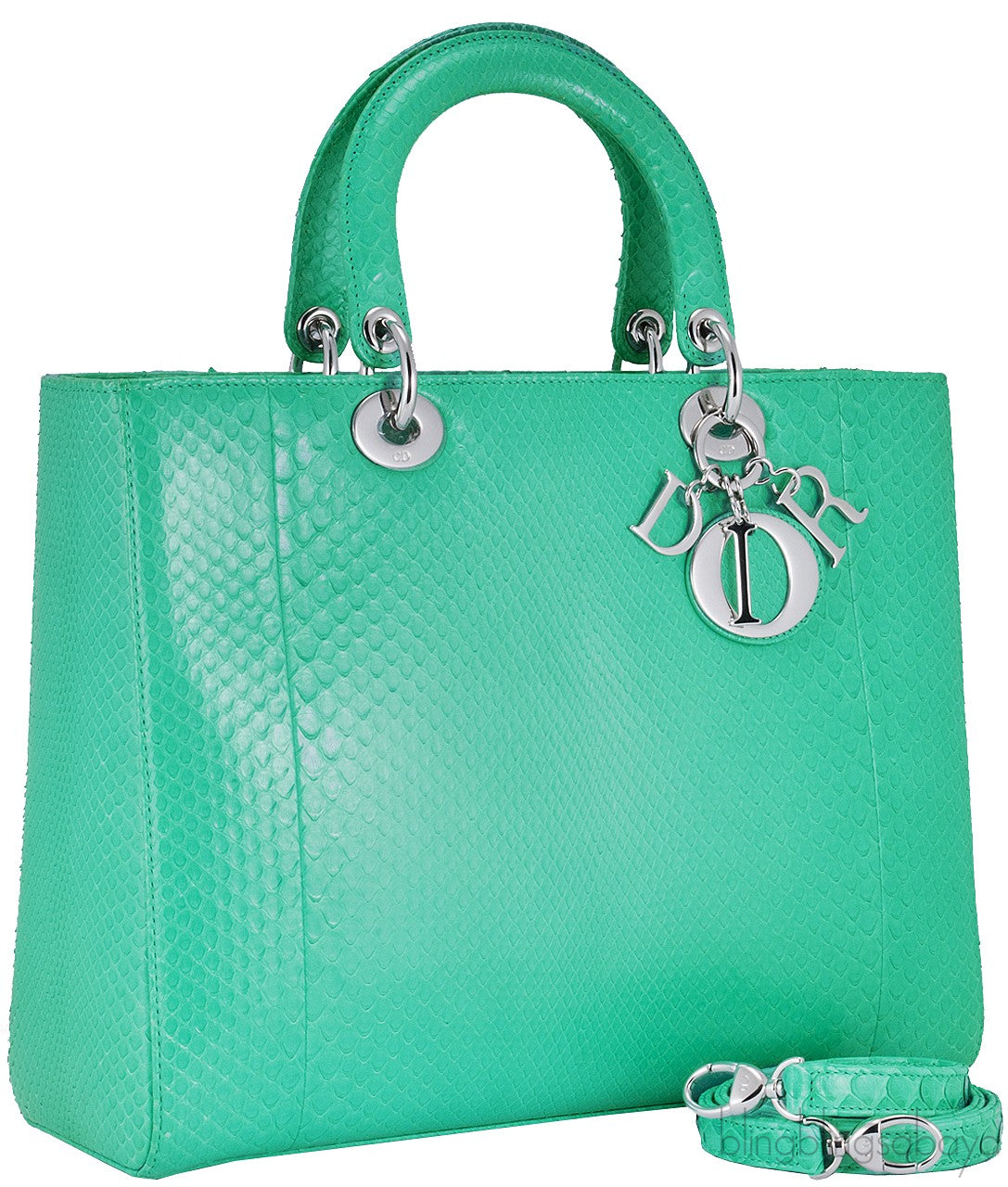 Lady Dior Green Python