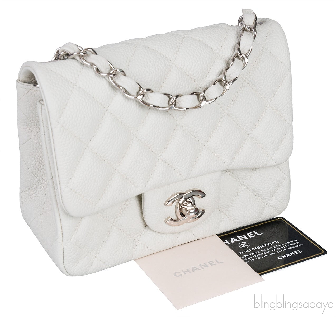 Mini Off-white Square Shoulder Bag