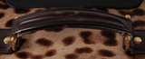 Leopard Pony Hair Large Luggage Trolley