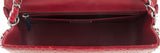 Red Python Mini Single Flap Bag