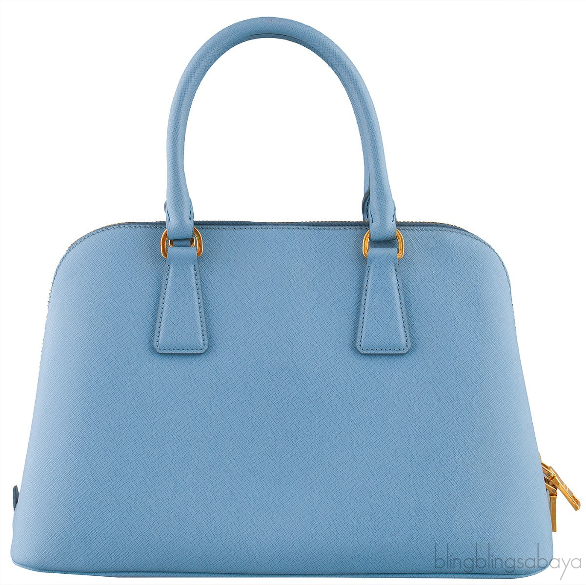Light Blue Bowler Medium Bag