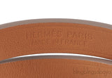 Hermes Mini Kelly Double Tour Bracelet Epsom Mauve Pale PHW