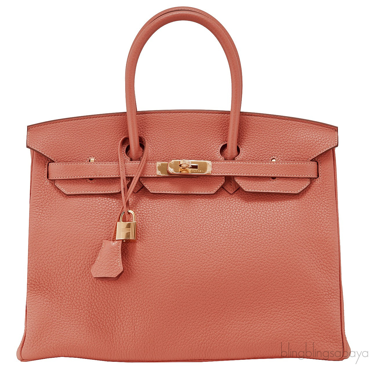 Birkin 35 Rose Tea Taurillon Clem.