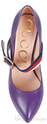 Gucci Purple Sylvie High Heels
