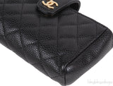 Chanel Black Quilted Phone Holder GHW