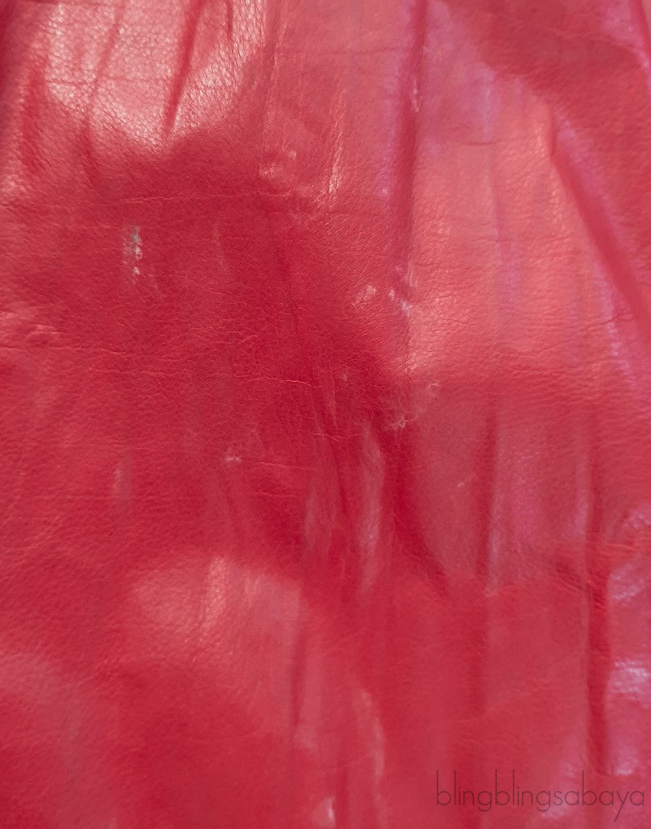 Red Leather Skirt