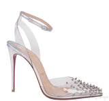 Spikoo Silver PVC High Heels
