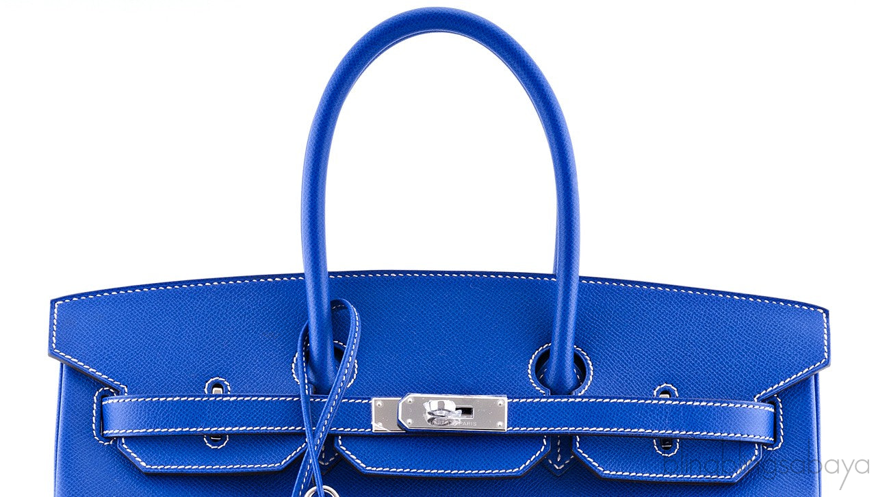 Birkin 35 Blue Electric Epsom