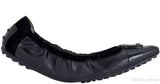 Tod\'s Black Loafer Elastic Ballet Flat