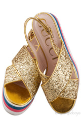 Peggy Glitter Platform Sandals