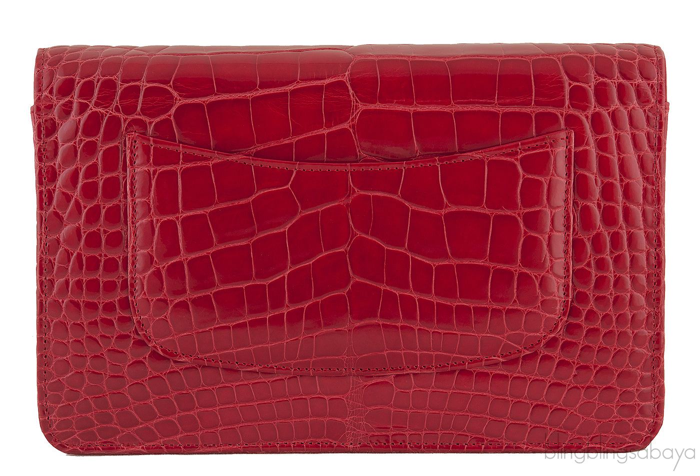 Wallet On Chain Croc Flap Bag