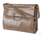 Roger Vivier Greyish Brown Python Shoulder Bag