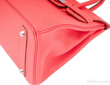 Birkin 30 Red Pivoine Togo PHW