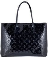 Wilshire Grey Monogram Vernis MM