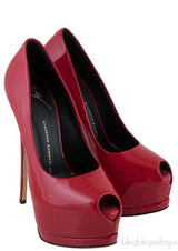 Red Patent Platform Heel