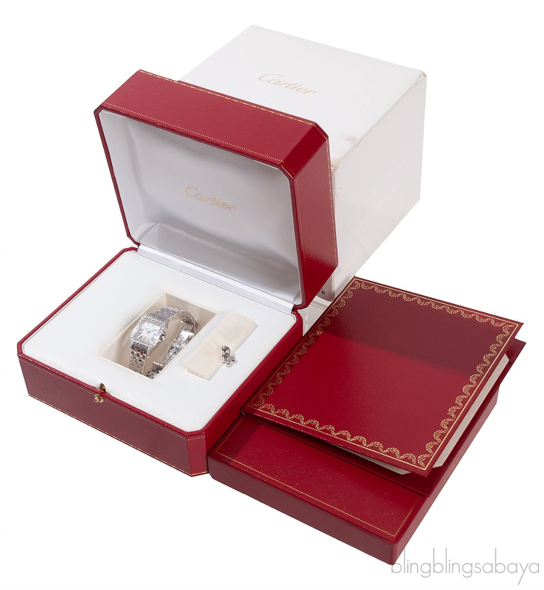 Cartier Panthere 18k White Gold Diamond Watch