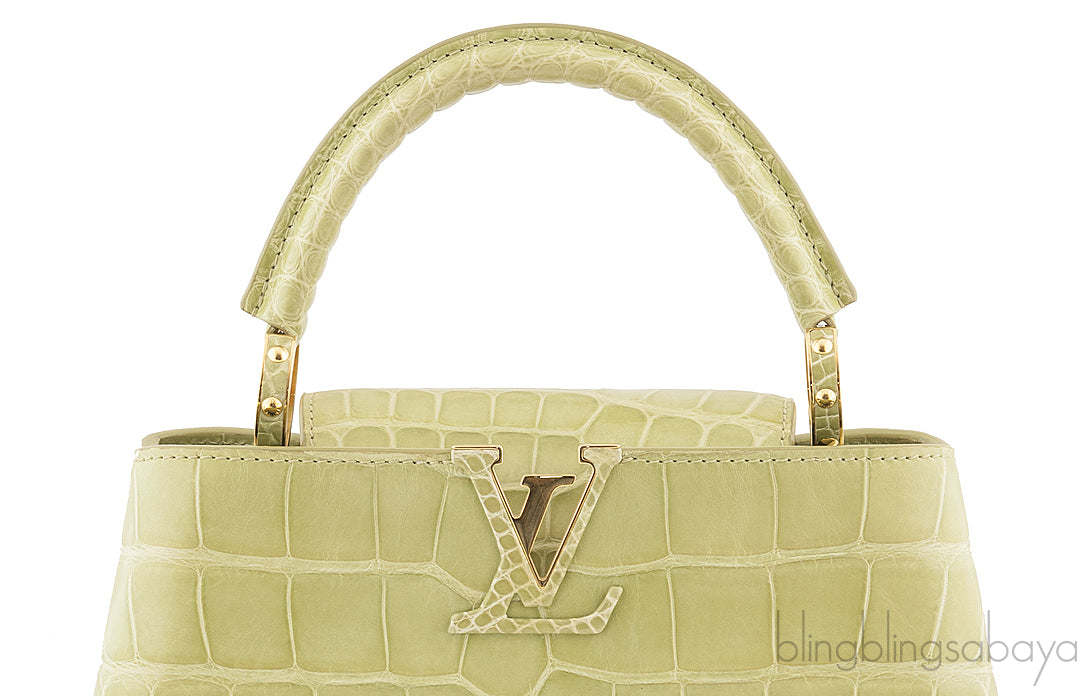 Capucine Crocodile Vert  d\'eau BB