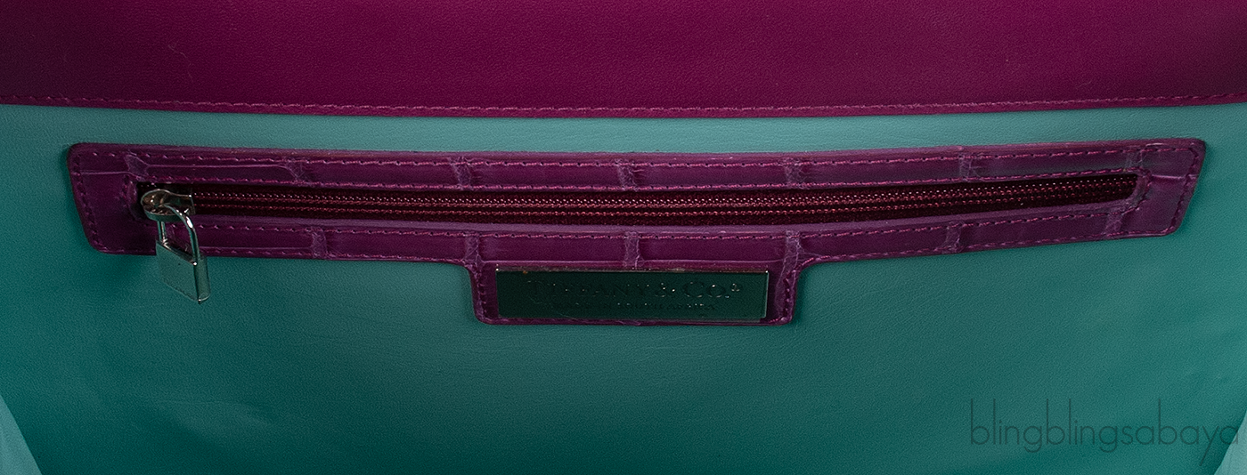 Tiffany & Co. Purple Cornelia Crocodile Shoulder Bag